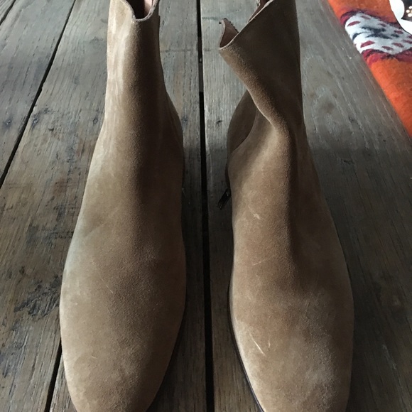 SANDRO Paris unworn suede ankle-zip boots - Picture 3 of 6